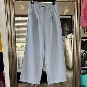 Cider Light Blue Straight Leg Pants